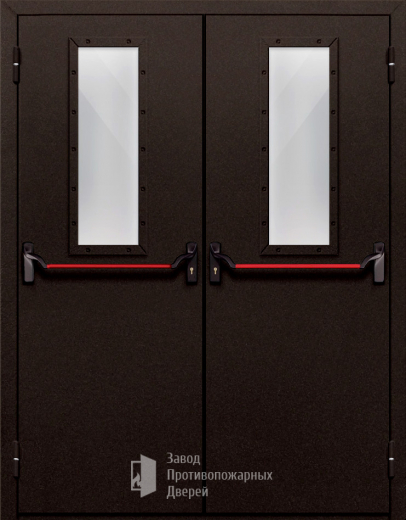 Фото двери «Двупольная со стеклом и антипаникой №610» в Туле