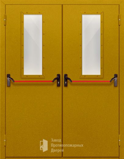Фото двери «Двупольная со стеклом и антипаникой №65» в Туле