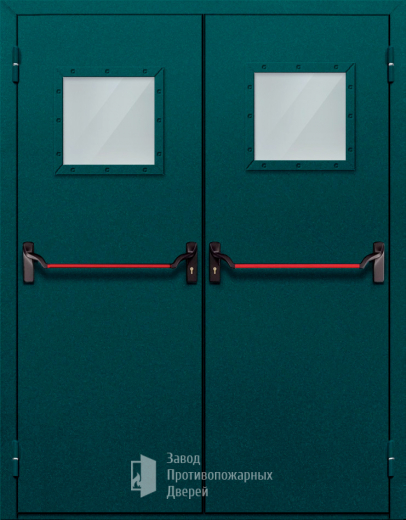 Фото двери «Двупольная со стеклом и антипаникой №56» в Туле