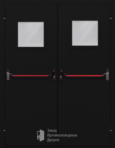 Фото двери «Двупольная со стеклом и антипаникой №54» в Туле