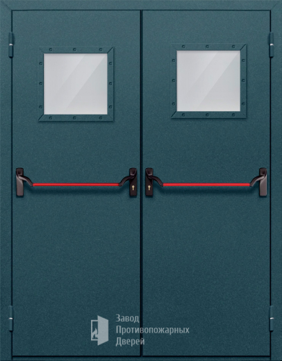 Фото двери «Двупольная со стеклом и антипаникой №57» в Туле