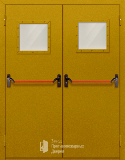 Фото двери «Двупольная со стеклом и антипаникой №55» в Туле