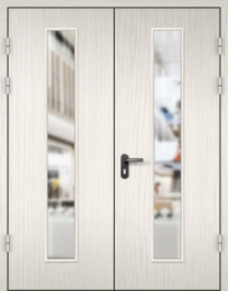 Фото двери «МДФ двупольная со стеклом №22» в Туле