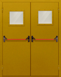Фото двери «Двупольная со стеклом и антипаникой №55» в Туле