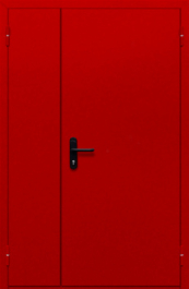 Фото двери «Полуторная глухая (красная)» в Туле