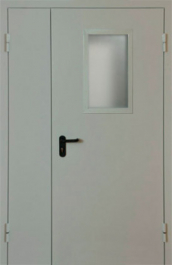 Фото двери «Полуторная со стеклом EI-30» в Туле