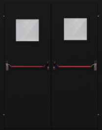 Фото двери «Двупольная со стеклом и антипаникой №54» в Туле