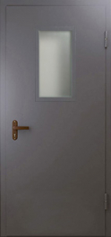 Фото двери «Техническая дверь №4 однопольная со стеклопакетом» в Туле